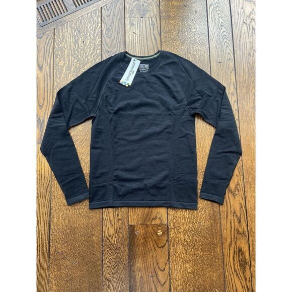 Smartwool Active Intraknit Crew Neck Black Stretch Quick Dry Men's XL NWT - Picture 1 of 6